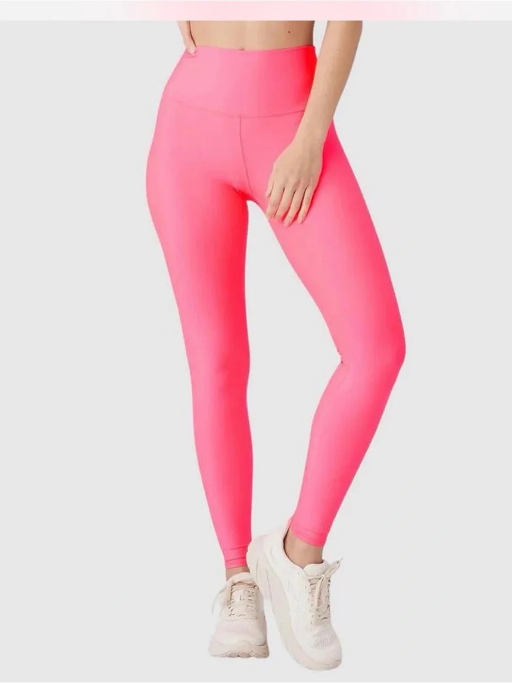ALO Yoga Neon Pink High-Waist Leggings